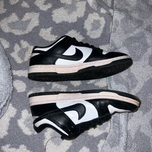 Nike  Black and White Sneakers Panda Dunks